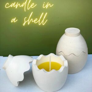 candle in a shell